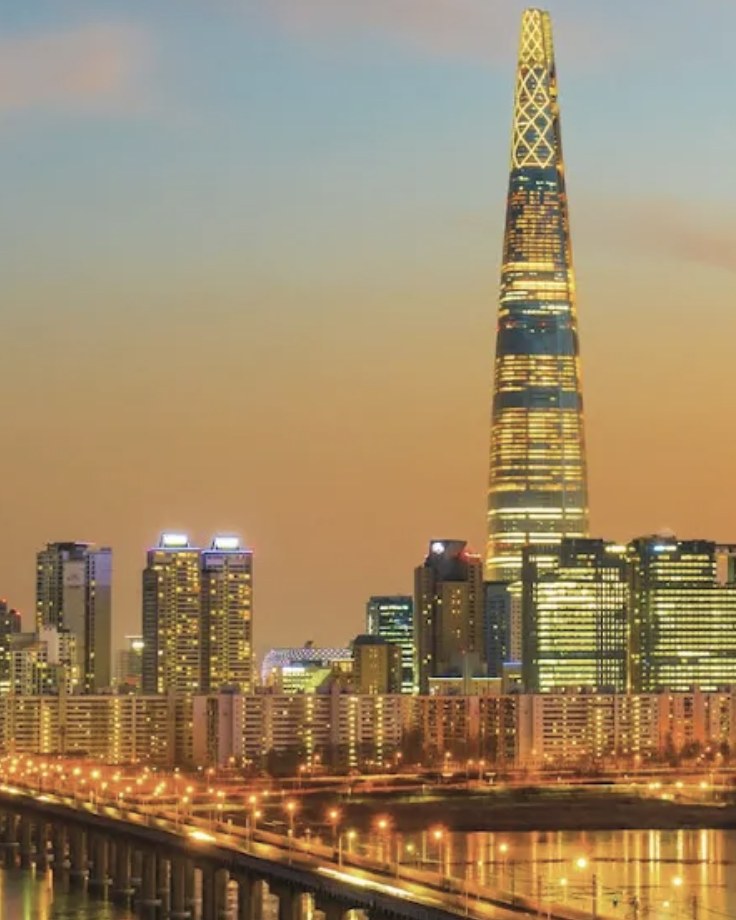 Seoul at sunset