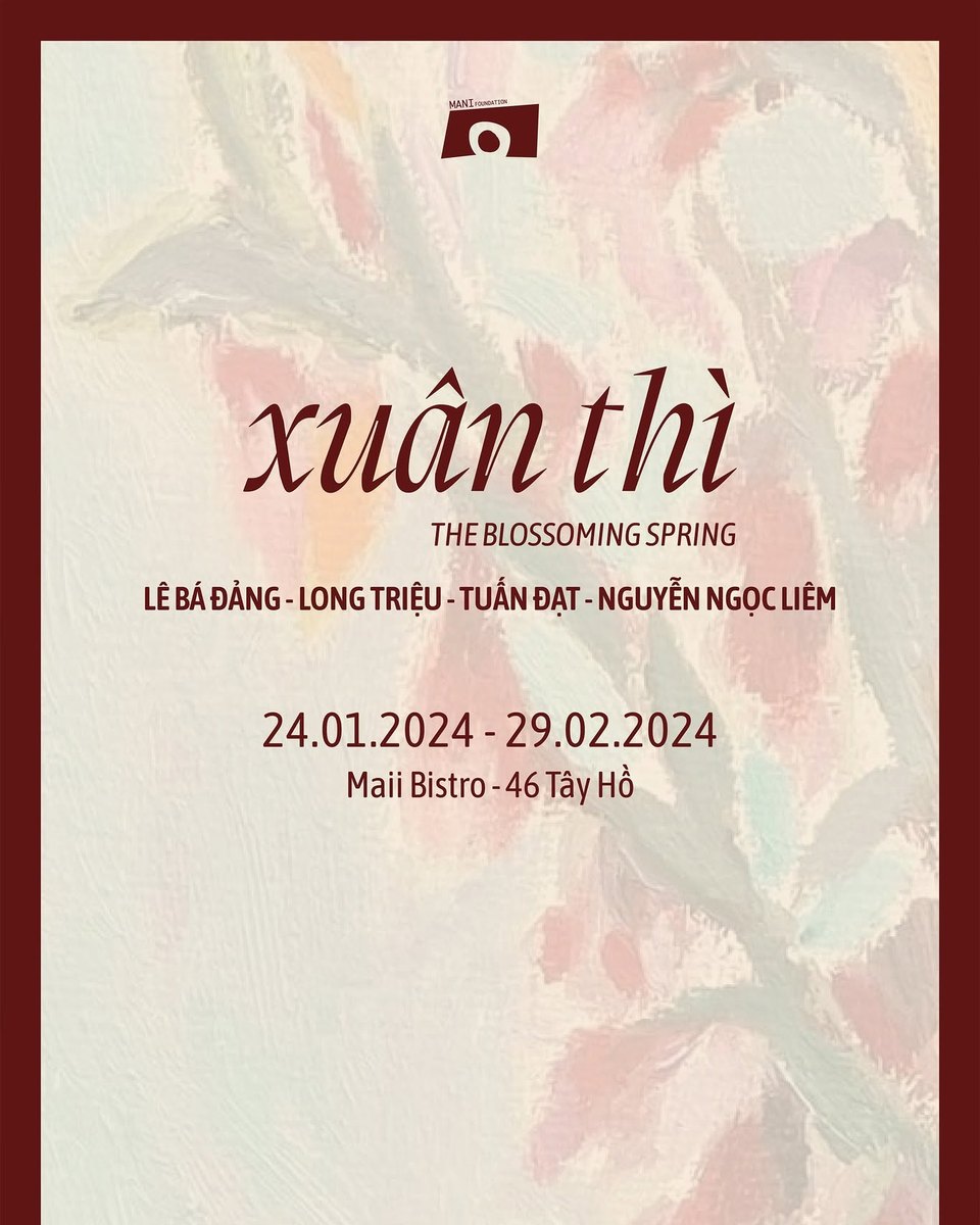 Xuân Thì exhibition poster